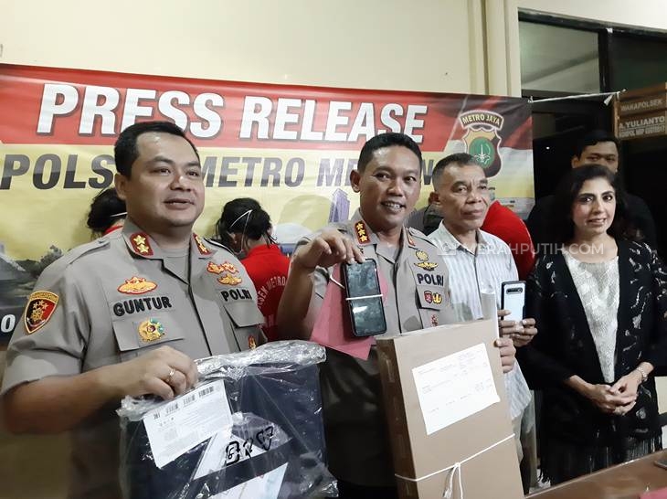 Kepolisian Polres Metro Jakarta Pusat saat gelar perkara kasus penjambret di kawasan Sudirman-Thamrin. (Foto: MP/Kanugrahan)