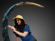 Gading Mammoth Langka Berwarna Biru Dilelang dengan Harga Fantastis
