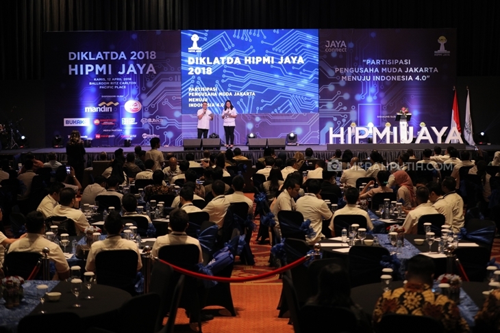 Suasana Diklatda Hipmi Jaya di Ballroom The Ritz Calton Jakarta, Selasa, (12/4). (Merahputih.com/Rizki Fitrianto)
