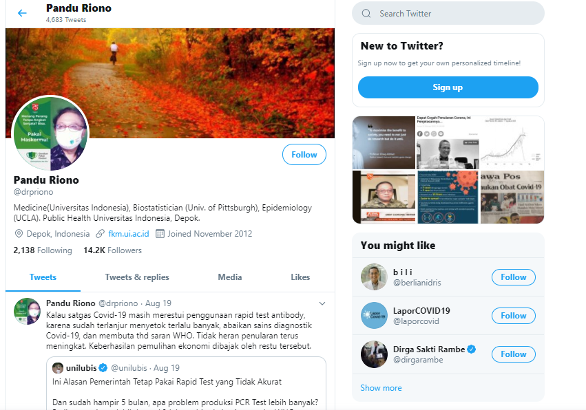 Twitter dr Pandu