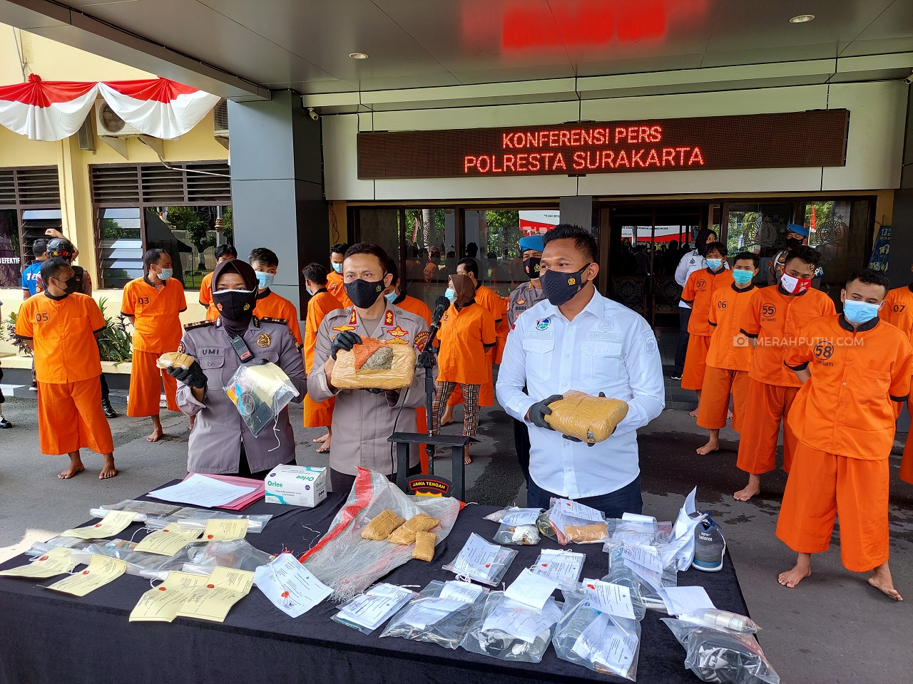 Polisi Bekuk 18 Tersangka Penyalahgunaan Narkoba, 2,168 Kilogram Ganja Diamankan