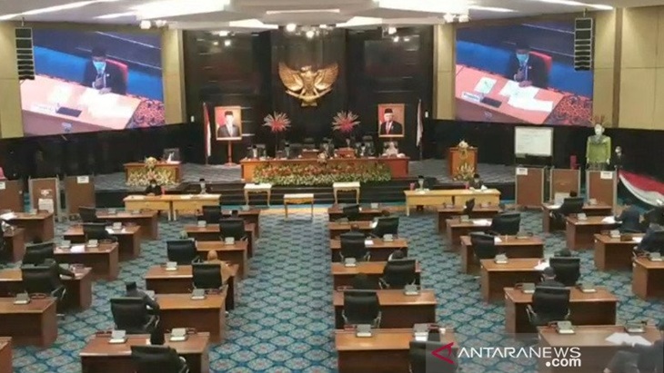 Suasana pemilihan Wagub DKI Jakarta oleh DPRD 