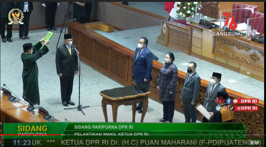 Lodewijk Resmi Jadi Wakil Ketua DPR Gantikan Azis Syamsuddin