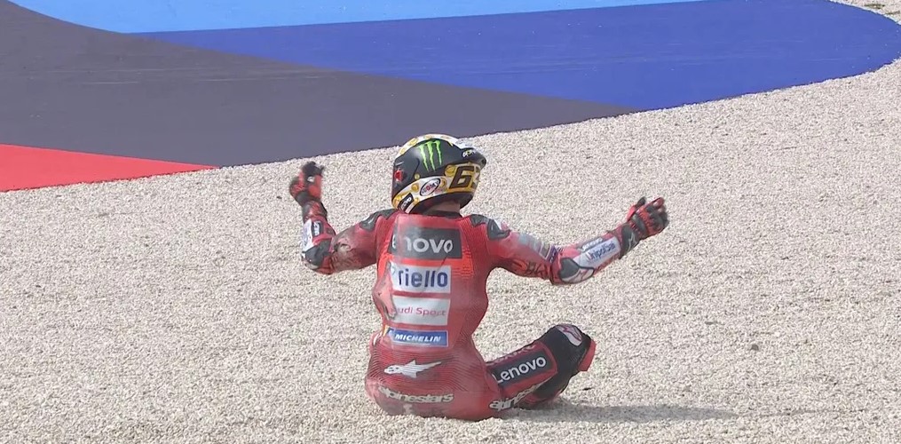 Ban Michelin Penyebab Bagnaia Terjatuh di MotoGP Emilia-Romagna