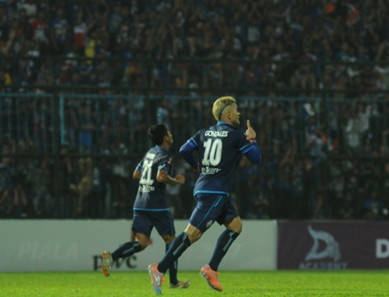 Arema Cukur PBFC 3-0 di Babak Pertama