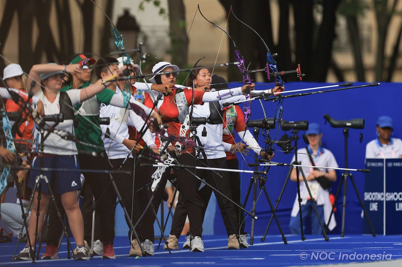 Tim Panahan Indonesia di Olimpiade Paris 2024/ dok NOC Indonesia Naif Muhammad Al’as