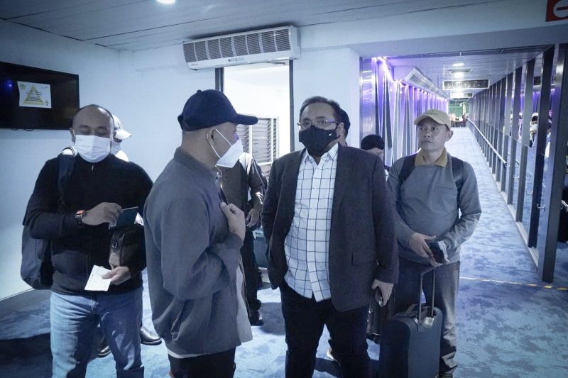 Menteri Agama Yaqut Cholil Qoumas (dua kanan) bertolak ke Arab Saudi pada Rabu (18/5/2022) dini hari untuk memastikan persiapan jemaah haji 1443H/2022M (ANTARA/HO.Humas Kemenag)
