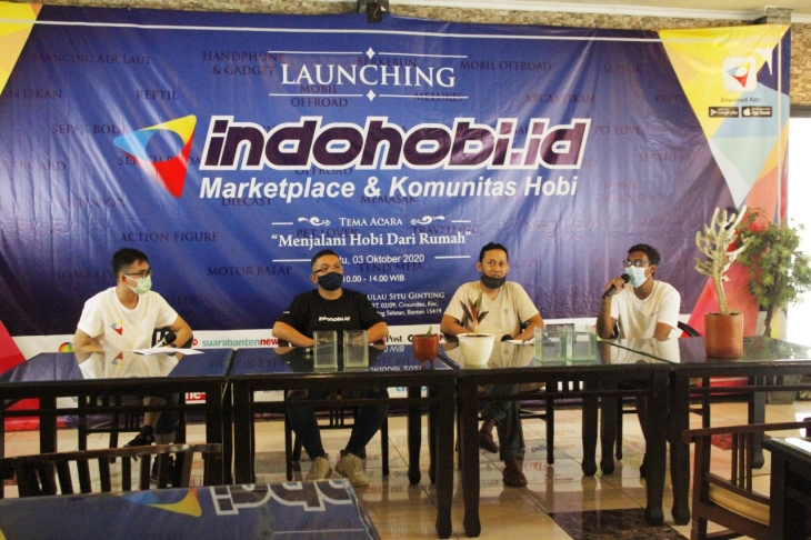 Saat launching IndoHobi.id (Foto: Ist)