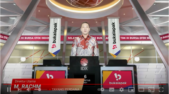 Melantai di Bursa, Saham Bukalapak Melejit ke 1.060 Per Lembar