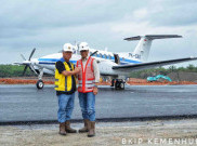 King Air Pesawat Pertama Jajal Landasan Pacu Bandara VVIP IKN