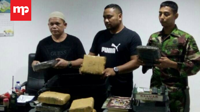 Koramil Temukan Paket Ganja di Stasiun ALS