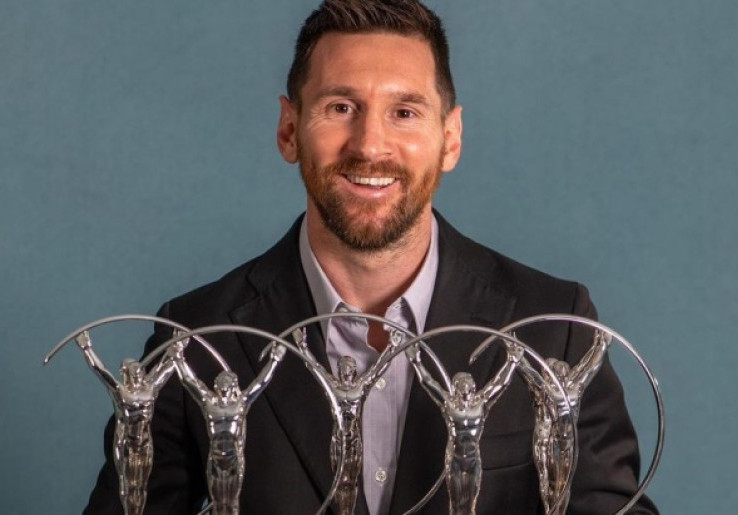 Lionel Messi Terima Penghargaan Laures World Sportsman 2023 