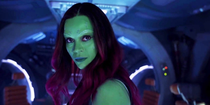 Karakter Gamora dalam film 'Guardians of the Galaxy'. (Foto: digitalspy.com)