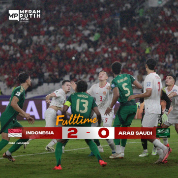 Indonesia berhasil mengalahkan Saudi Arabia dengan skor 2-0! Menyala Indonesia-ku!
