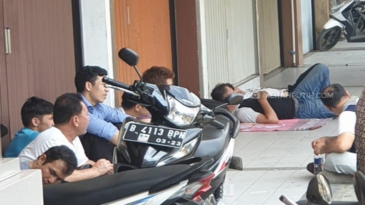 Para pencari suaka yang ditampung di Gedung Eks Kodim Kalideres, Jakarta Barat (MP/Kanu)