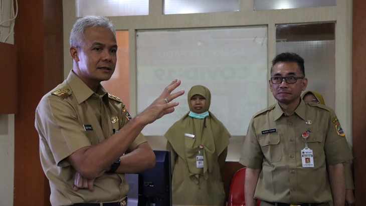Gubernur Jateng Ganjar Pranowo keberatan dengan konsep new normal