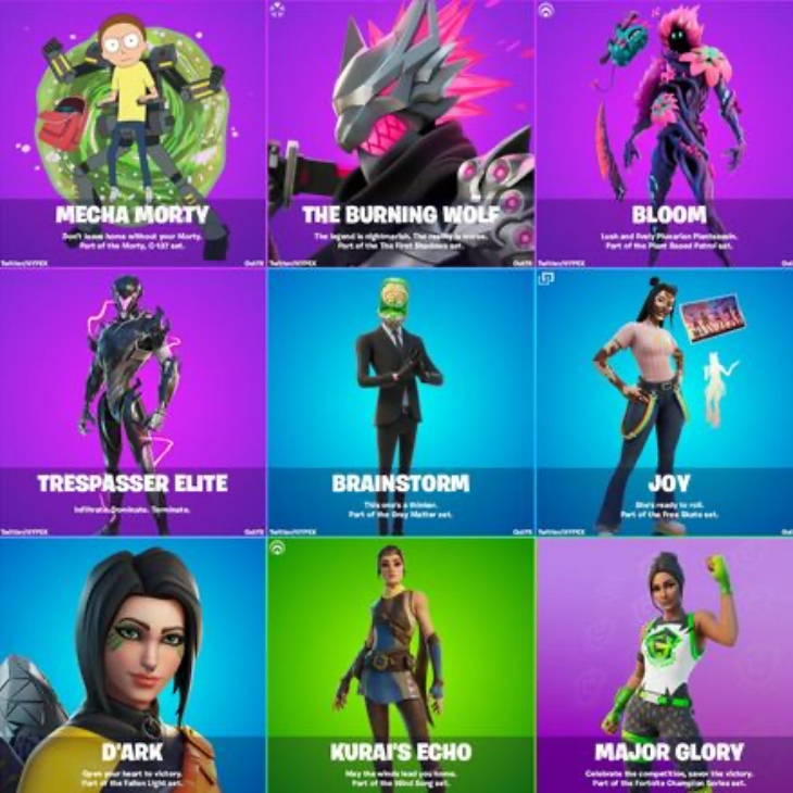 Bocoran Skin dan Cosmetics untuk 'Fortnite' Season 8