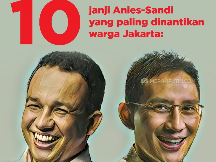Infografis 10 Janji Anies-Sandi yang Paling Ditunggu Masyarakat Implementasinya