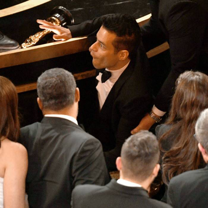 rami malek, oscar fall