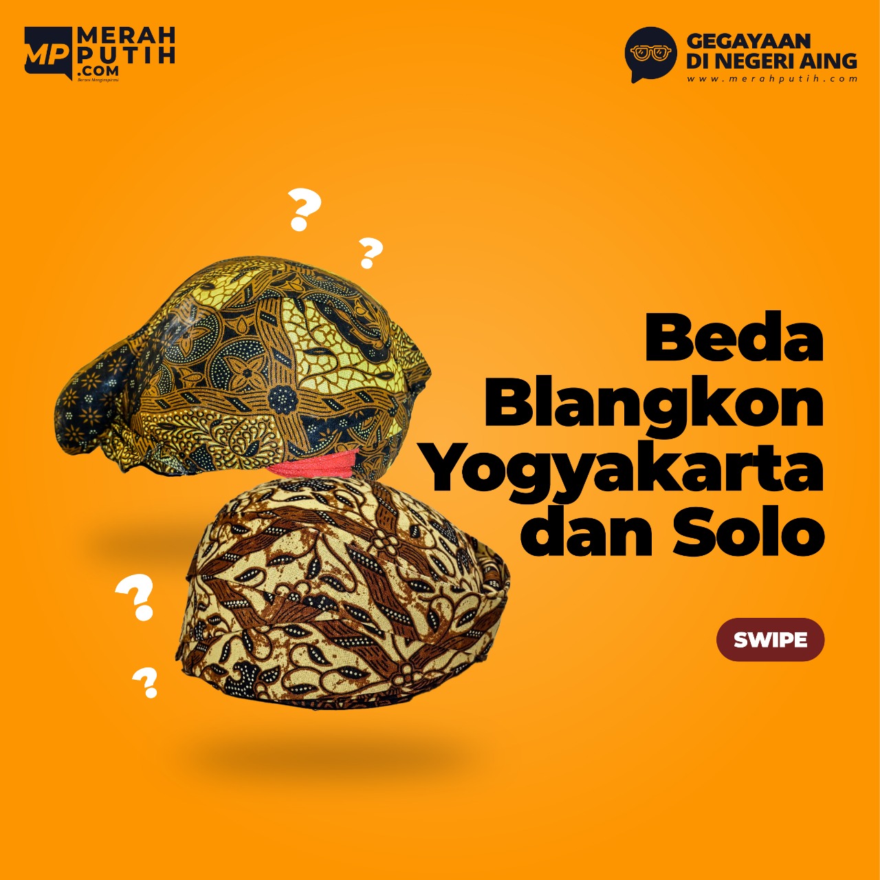 Beda Blangkon Yogyakarta dan Solo