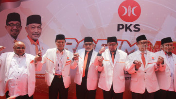 Presiden PKS Ahmad Syaikhu Hadiri Rapimnas PKS di Jakarta 