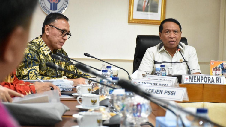 Menpora Zainudin Amali dan Ketua Umum PSSI, Komjen Pol Mochammad Iriawan. (PSSI)