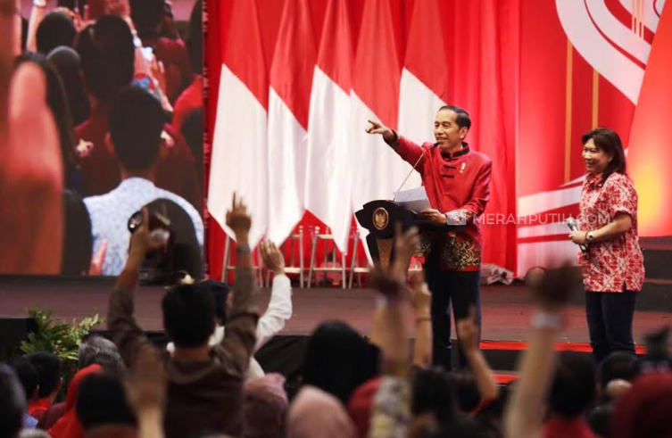 Presiden Jokowi saat hadiri Imlek Nasional 2020 (MP/Rizki Fitrianto)