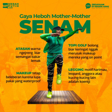 Gaya Heboh Mother-Mother Senam