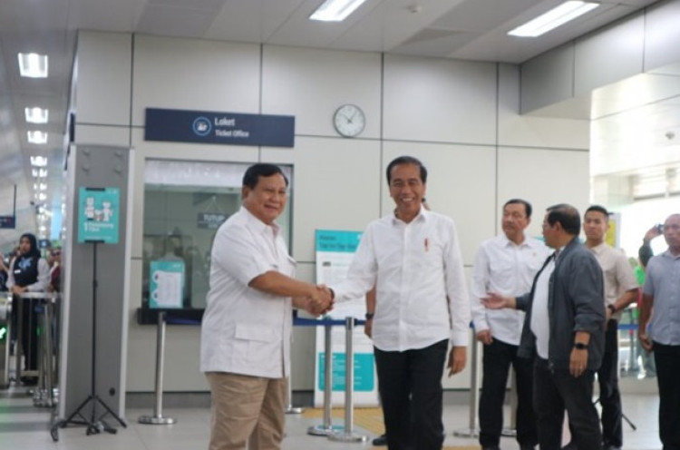 Jokowi dan Prabowo Akhirnya Bertemu di MRT