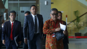 Sekjen PDIP Hasto Kristiyanto Hadiri Pemeriksaaan KPK