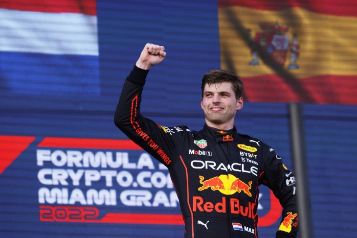 Podium Back-To-Back, Mobil Lubricants Sanjung Penampilan Max Verstapen di GP Miami 2022