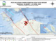 Aktivitas Sesar Seulimeum 3 Hari Terakhir Picu 47 Gempa Bumi di Aceh
