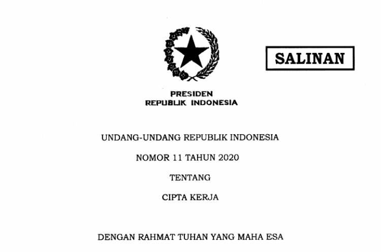 Ini 49 Aturan Turunan UU Cipta Kerja Yang Disahkan Jokowi