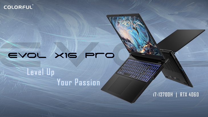 Laptop Gaming EVOL X16 Pro Dibekali RTX 4060