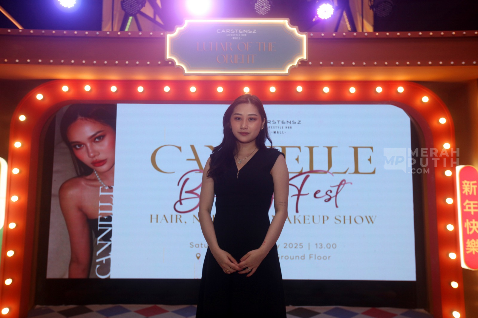CEO Cannelle Salon & Nails Kezia Salim dalam gelaran CANNELLE Beauty Fest di Cartensz Mall, Tangerang, Banten, Sabtu (8/2/2025).