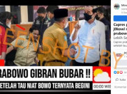 [HOAKS atau FAKTA]: Jokowi Marah, Prabowo-Gibran Bubar