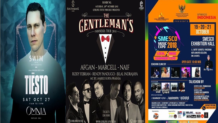 Catat! Ini Event Musik Keren di Akhir Oktober 2018
