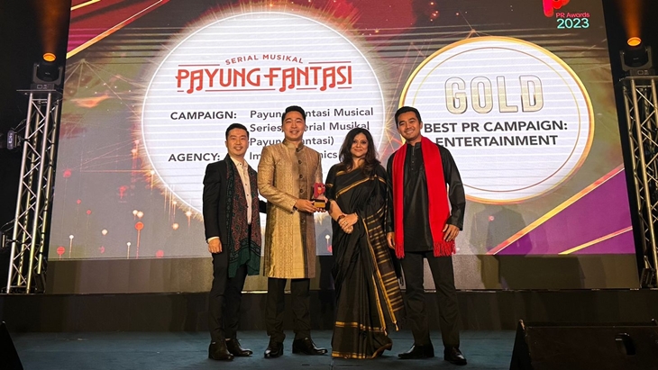 Serial Musikal 'Payung Fantasi' Raih Piala Emas di PR Awards 2023 Singapura