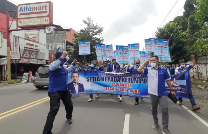 KLB Moeldoko Ditolak Pemerintah, Demokrat Jateng Gelar Tasyakuran
