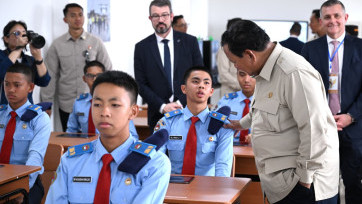 Momen Presiden Prabowo Subianto Resmikan SMA Taruna Nusantara di Malang