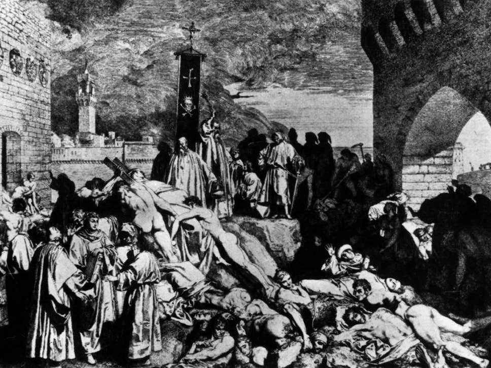 The black death merupakan pandemi yang menewaskan hampir setengah populasi manusia di bumi (Foto: Independent UK)