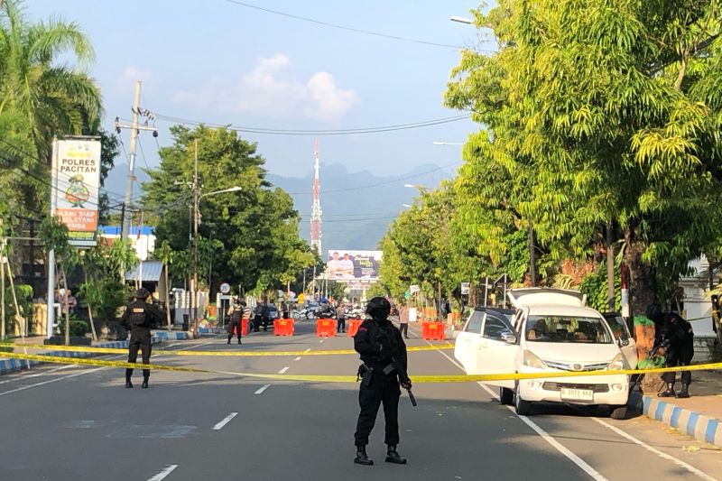 Situasi Yang Sempat Mencekam di Mapolres Pacitan, Kewaspadaan Ditingkatkan Antisipasi Teror Susulan
