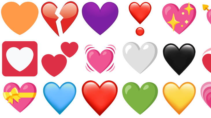 Beda Warna Beda Arti dari Emoji Hati