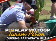 Pebalap MotoGP Tanam Pohon Dukung Pariwisata Hijau di Indonesia