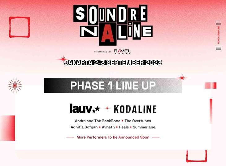 Soundrenaline 2023 Umumkan Line Up Fase 1