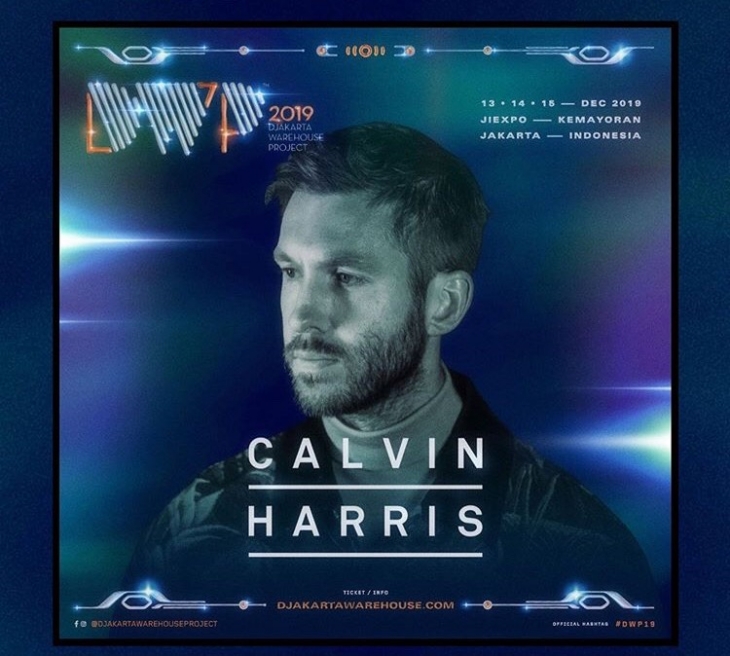Calvin Harris dipastikan hadir di DWP 2019 (instagram @djakartawarehouseproject)