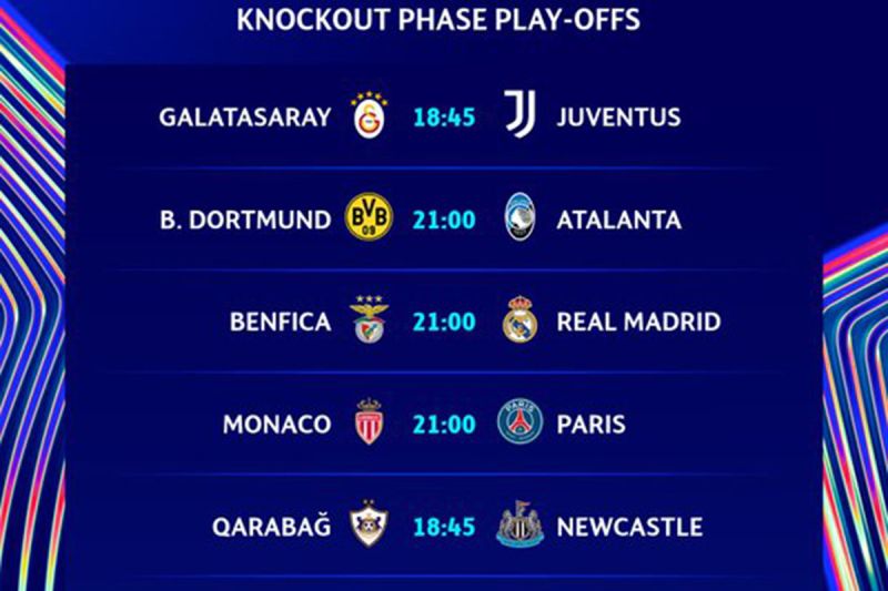Jadwal Leg Pertama Playoff 16 besar Liga Champions 2025/26, Ada Real Madrid dan PSG