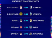 Jadwal Leg Pertama Playoff 16 besar Liga Champions 2025/26, Ada Real Madrid dan PSG