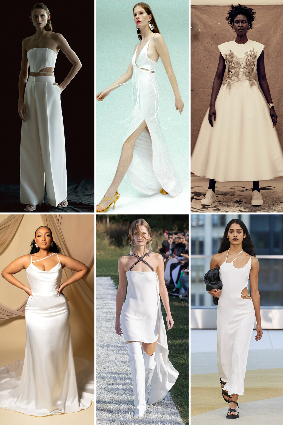 Tren pengantin yang minimalis. (Foto Harper's Bazaar)