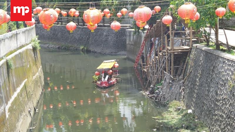 Jelang Imlek, Kali Pepe Solo Disulap Jadi Wisata Air